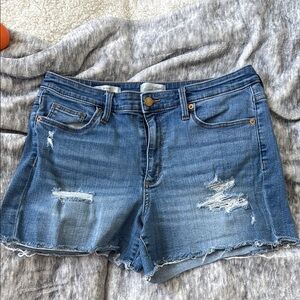 Denim Distressed Women's Shorts SZ 12/31